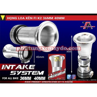 Họng gió loa kèn fi cnc gắn họng xăng fi taracing thông dụng nhiều dòng xe