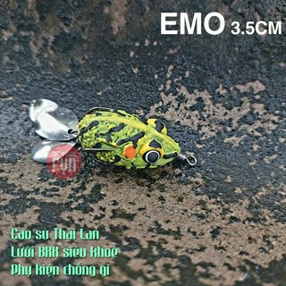 Emo BJ (CHÌ ĐÚC), nhái hơi Chì Đúc dài 3.5cm, lưỡi BKK 2 thìa, chống gỉ tốt