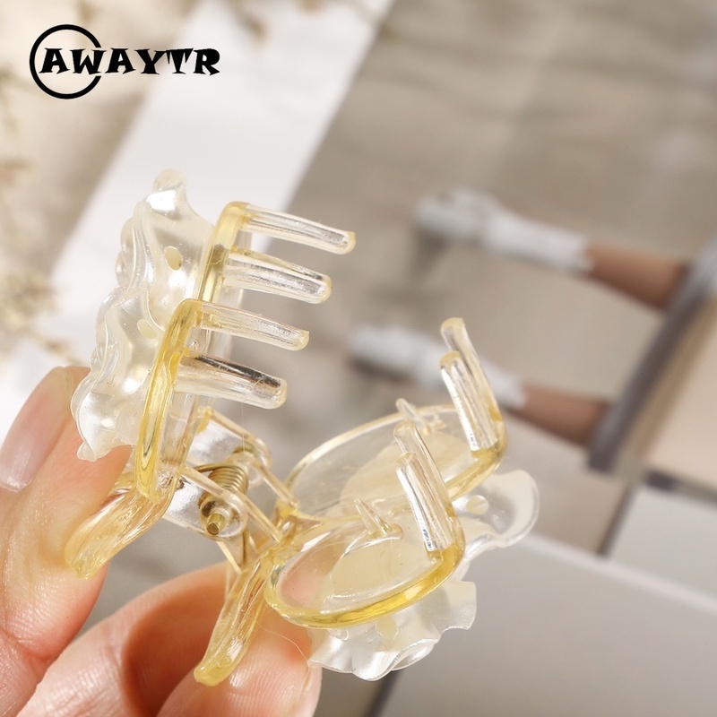 Kẹp Tóc Hình Hoa Hồng Bằng Acrylic Thời Trang Hàn Quốc Cho Nữ