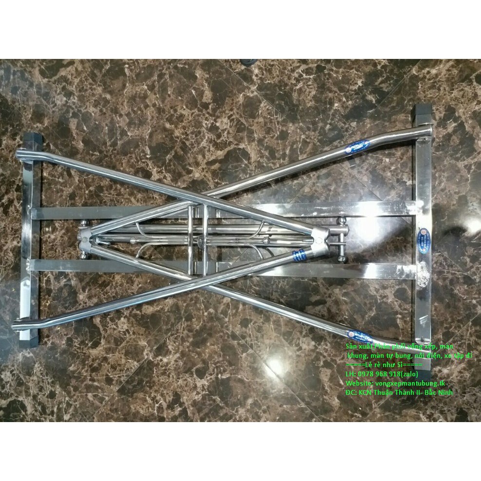 Khung võng xếp inox thang vuông( Bao gồm khung và lưới)