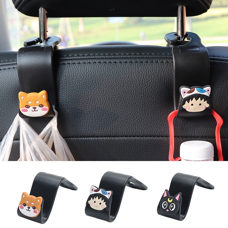 Móc treo đồ sau ghế ô tô họa tiết hoạt hình đáng yêu
