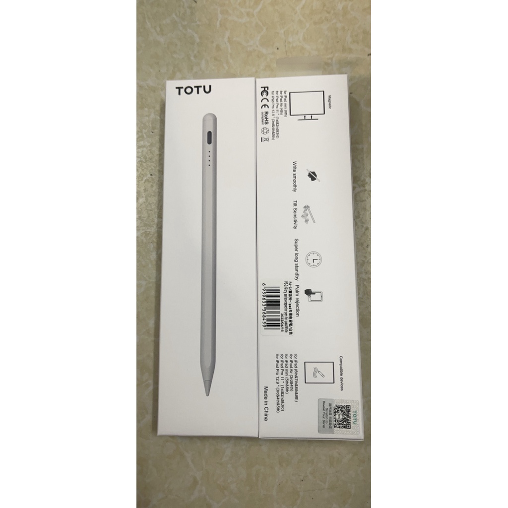 Bút cảm ứng TOTU ACTIVE Stylus Pen chống tì tay cho APPL.E IPa.d 9.7 10.2 11 12.9 MINI 10,5  PIN TỐT GIÁ TỐT P1