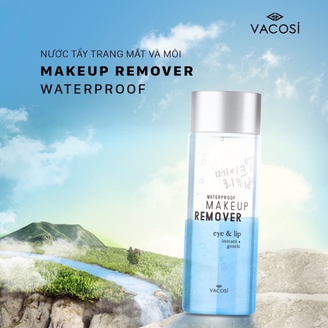 NƯỚC TẨY TRANG MẮT VÀ MÔI VACOSI WATERPROOF MAKEUP REMOVER FOR EYE & LIP