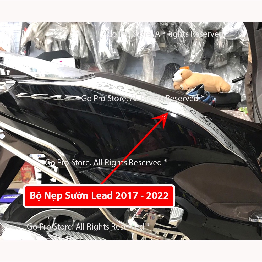 ỐP Hông Nẹp Sườn LEAD Mạ Crom Mẫu M77