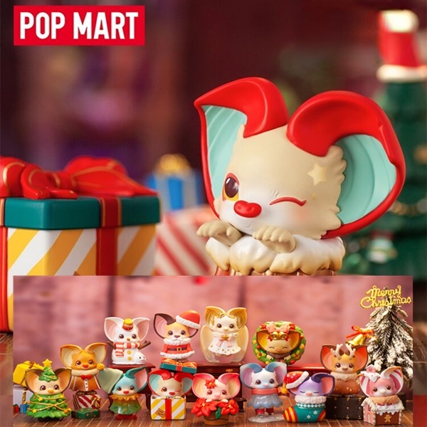 ★Hgtoys★Búp Bê Popmart YOKI Và Hộp Bí Ẩn Trang Trí Giáng Sinh