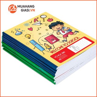 Tập Học Sinh, Sinh Viên Loại tốt, Giấy Dày Định lượng 70gr/ 80gr - Lốc 10 cuốn Tập 96tr luôn Bìa (Mẫu Ngẫu Nhiên)