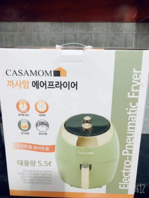 Nồi chiên không dầu CASAMOM - HÀN QUỐC 5.5L ( TẶNG ĐÈN BẮT MUỖI TRỊ GIÁ 600K)