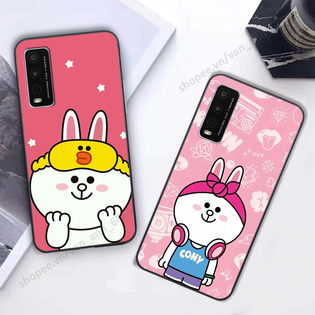 Ốp Vivo Y20 hình thỏ, gấu đáng yêu dễ thương, ốp lưng điện thoại vivo viền dẻo giá rẻ