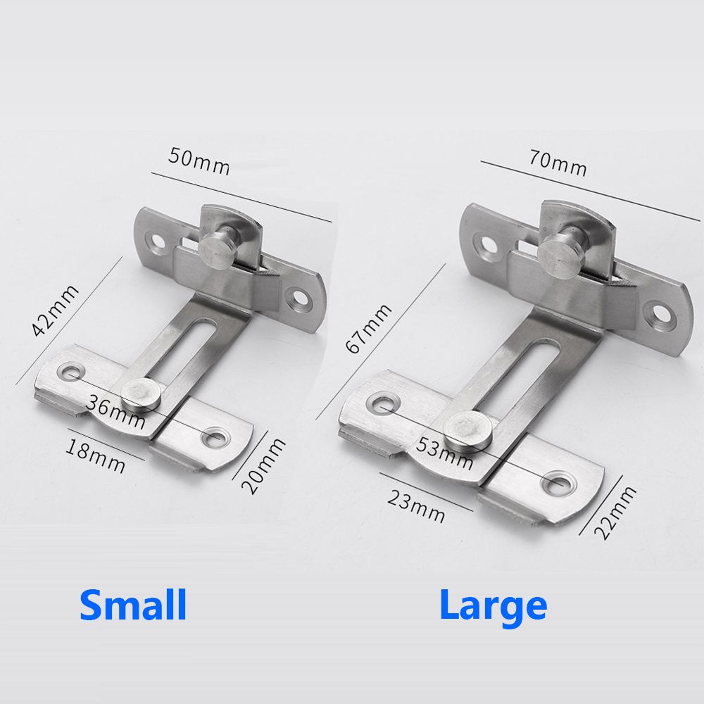 Chốt khóa cửa tủ góc vuông 90 độ bằng thép không gỉ chống trộm nhiều màu sắc tùy chọn