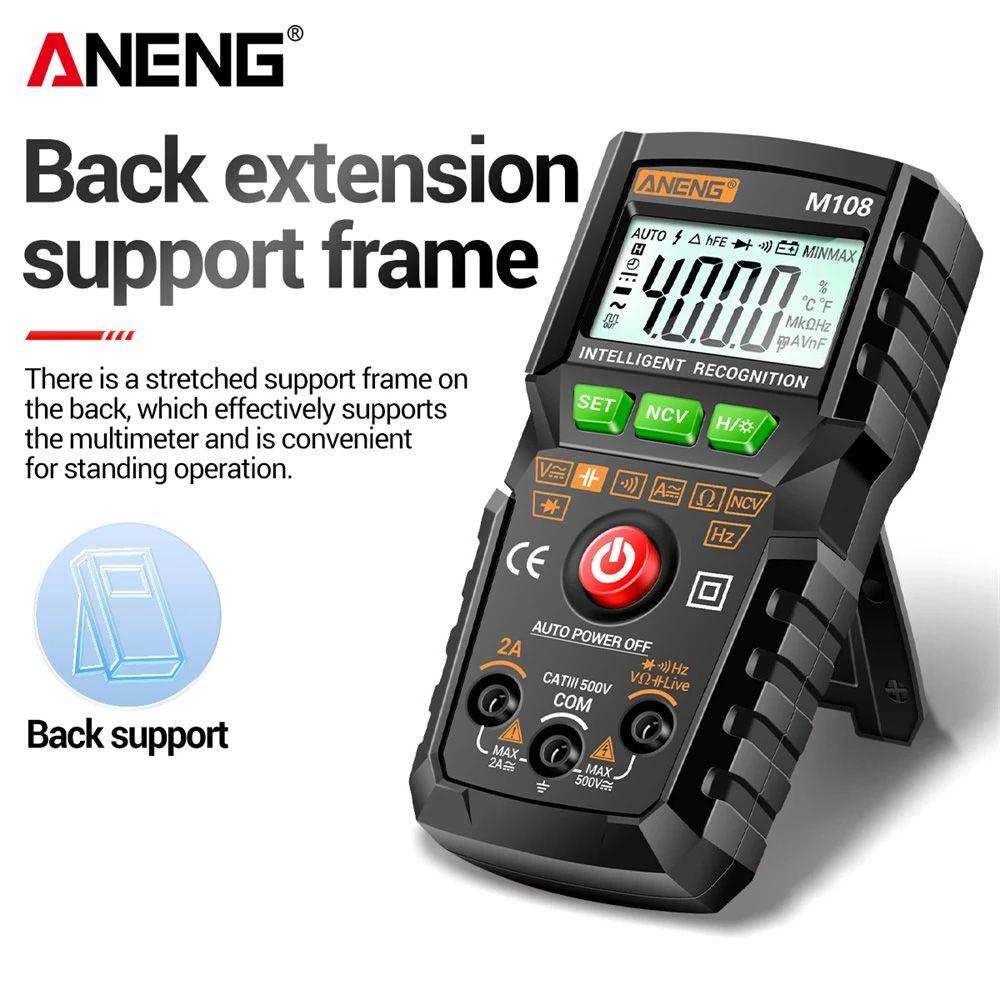 Đồng Hồ Đo Vạn Năng Kỹ Thuật Số Thông Minh ANENG M108 / M107 4000 count AC / DC