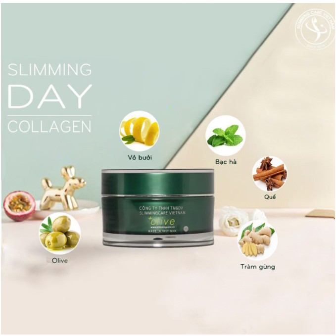 Kem Tan Mỡ Mờ Rạn Slimming Care Slimming Day Collagen 200g