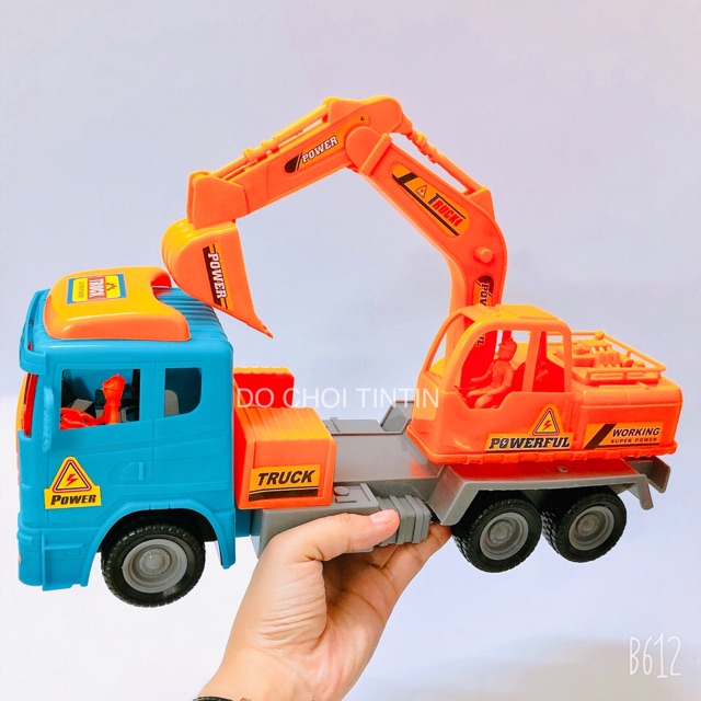 [HÀNG VN-TO-ĐẸP] Đồ chơi xe công trình có trớn 38cm