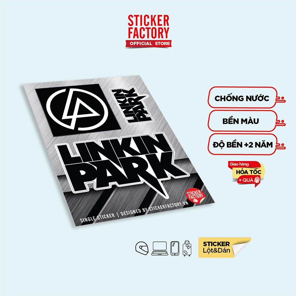 Sticker decal single hình dán lẻ STICKER FACTORY - Chủ đề Linkin Park