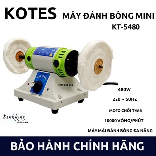 Máy đánh bóng mini để bàn kotos-5480, máy mài đa năng tốc độ 10000v/phút moto chổi than 480w