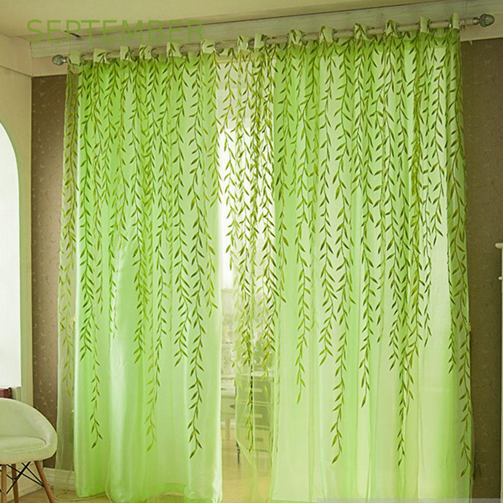Rèm cửa vải voan hoa văn thời trang sang trọng