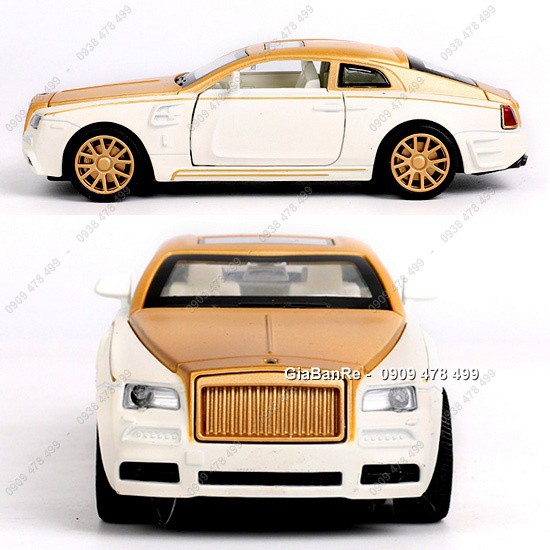 Xe Mô Hình Kim Loại Rr Wraith Tỉ Lệ 1:32 - Vàng Trắng - 9856.1
