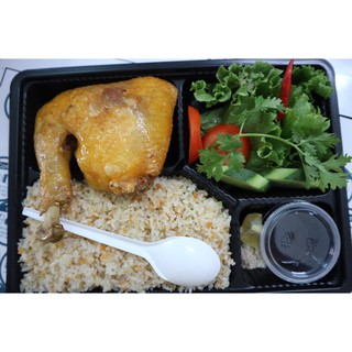 100 hộp nhựa đựng cơm 4 ngăn HT25 kèm nắp dày hơn
