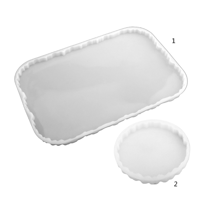 Khuôn Silicone Hình Tròn Làm Đế Lót Ly Bằng Epoxy Độc Đáo DIY
