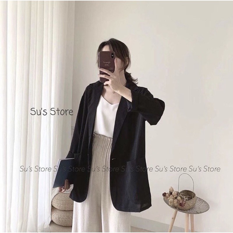 BLAZER 2 túi nút đen - 22.Lystore | BigBuy360 - bigbuy360.vn