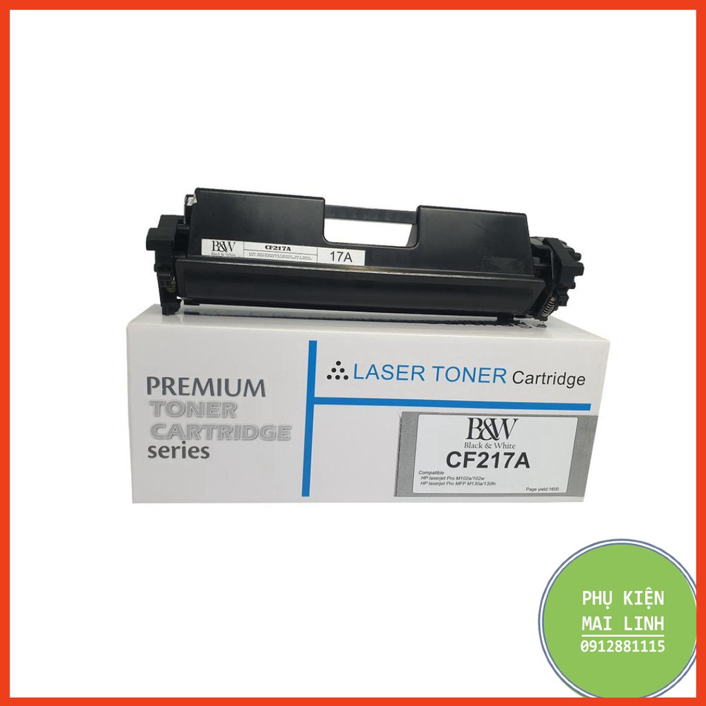 Hộp mực máy in Premium Laser Toner CF217A chuyên dụng cho máy in HPM102a/ HP MFP M130fw