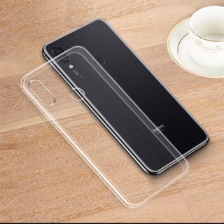 Ốp lưng dẻo silicon trong suốt cho xiaomi redmi note 7 tặng kính cường lực