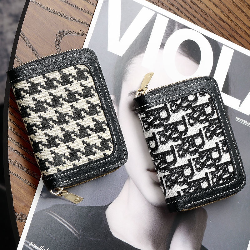 Ví Đựng Thẻ ID / Tiền Xu Chống Khử Từ Phong Cách Retro Cho Nam Và Nữ