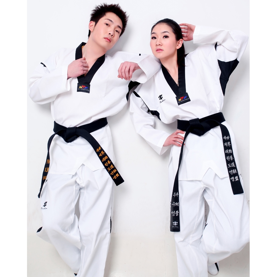 Bộ Đồng Phục Tập Võ Taekwondo Tay Dài Cho Người Lớn Và Trẻ Em