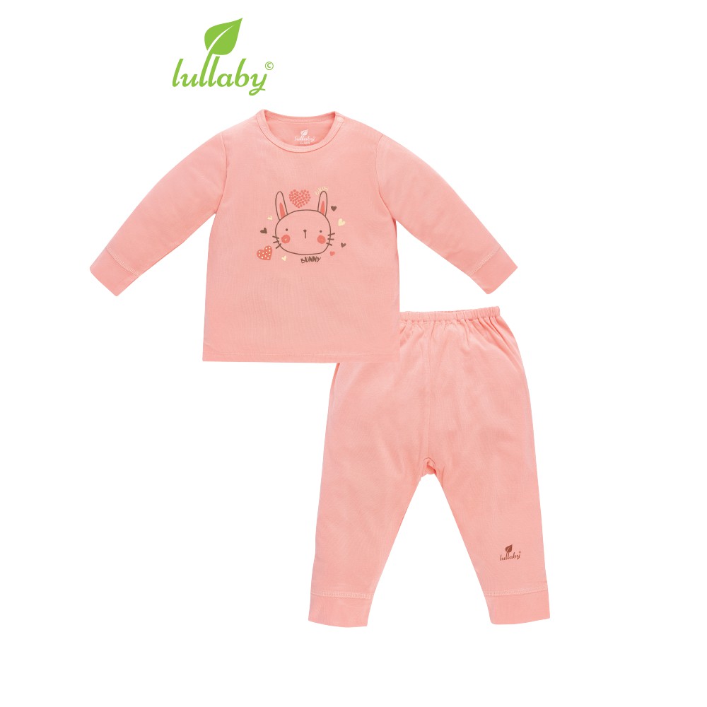 Lullaby Bộ quần áo dài tay bo tay quần bo gấu NH666P BST SLEEP AIR