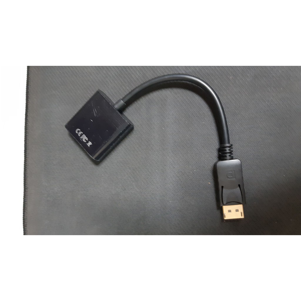 Cáp chuyển Displayport to VGA, DP ra VGA (đầu đực) dài 1m8