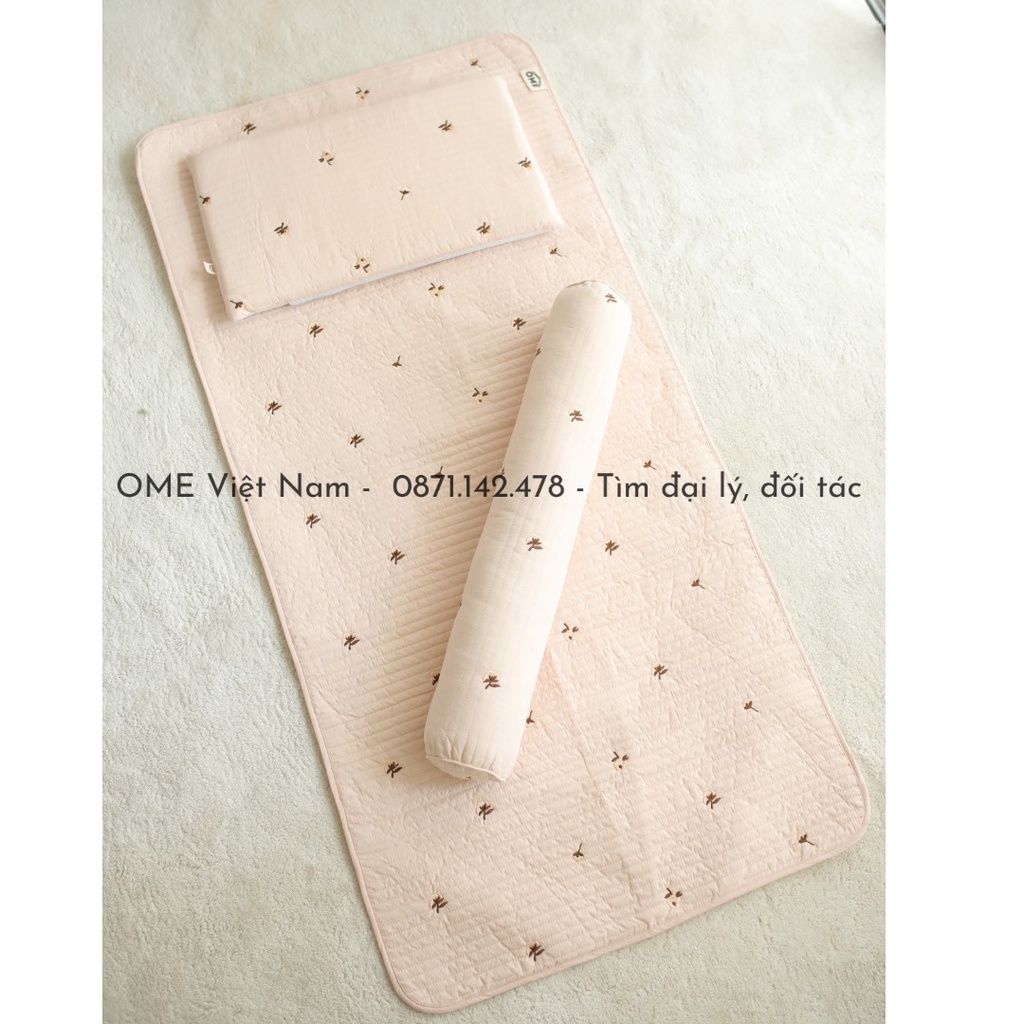 Lót chống thấm chần ngang bảo vệ nệm cũi OME cao cấp