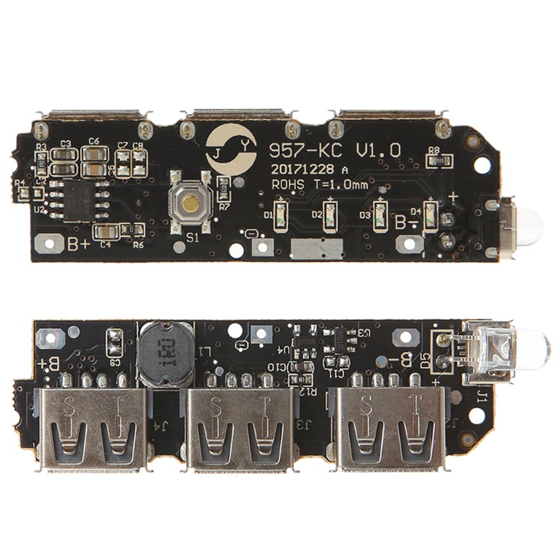 Bảng mạch sạc pin 3 cổng Usb 5v 2.1a