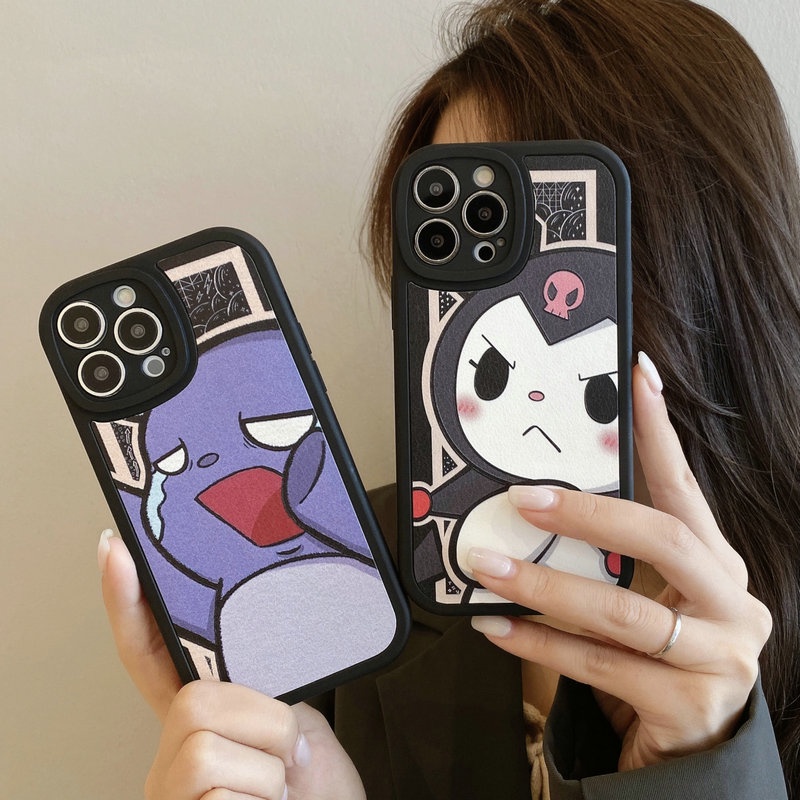 Ốp Điện Thoại Mềm Họa Tiết Thỏ Mắt To Đáng Yêu Cho iphone 15 14 13 12 11 pro x xr xs max se 2020 6 6s 7 8 plus
