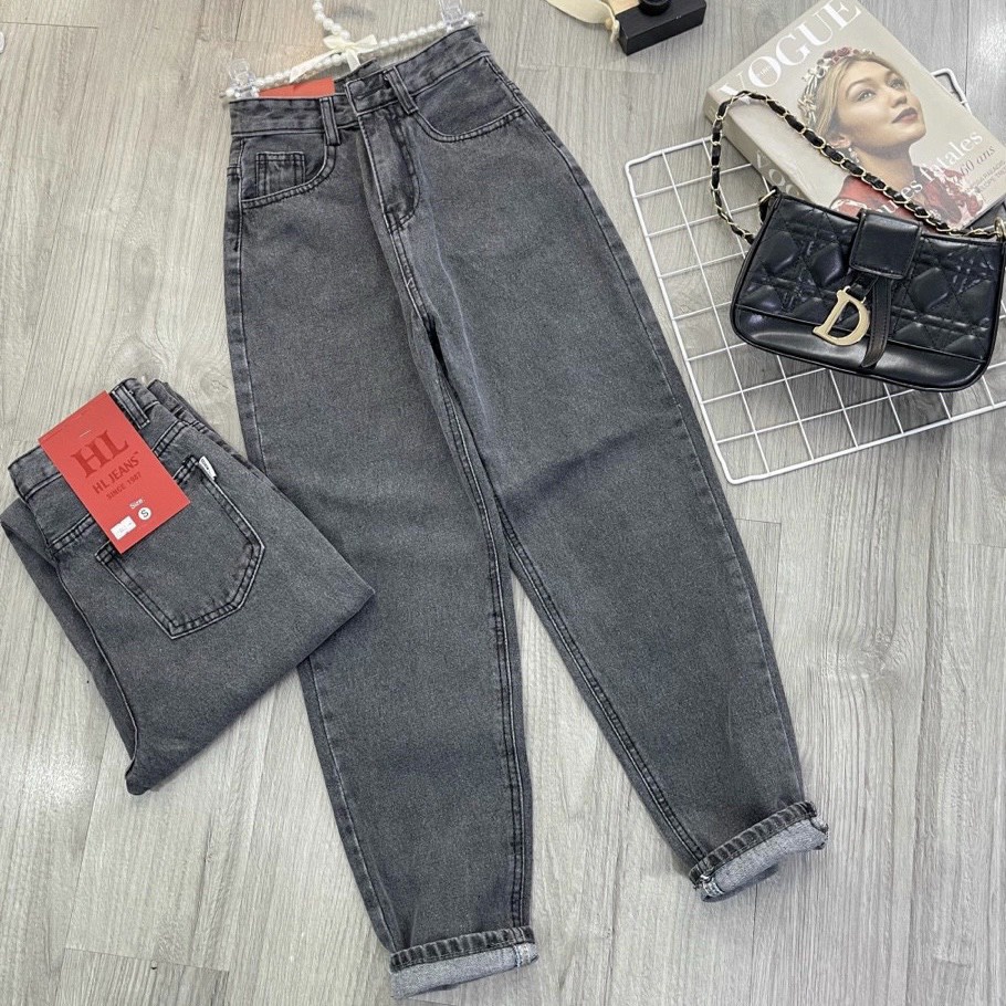 Quần jean baggy nữ cạp cao