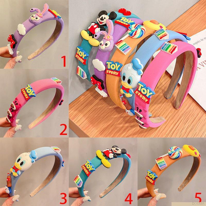 Cài tóc mềm chống trượt họa tiết hoạt hình dễ thương cho bé gái