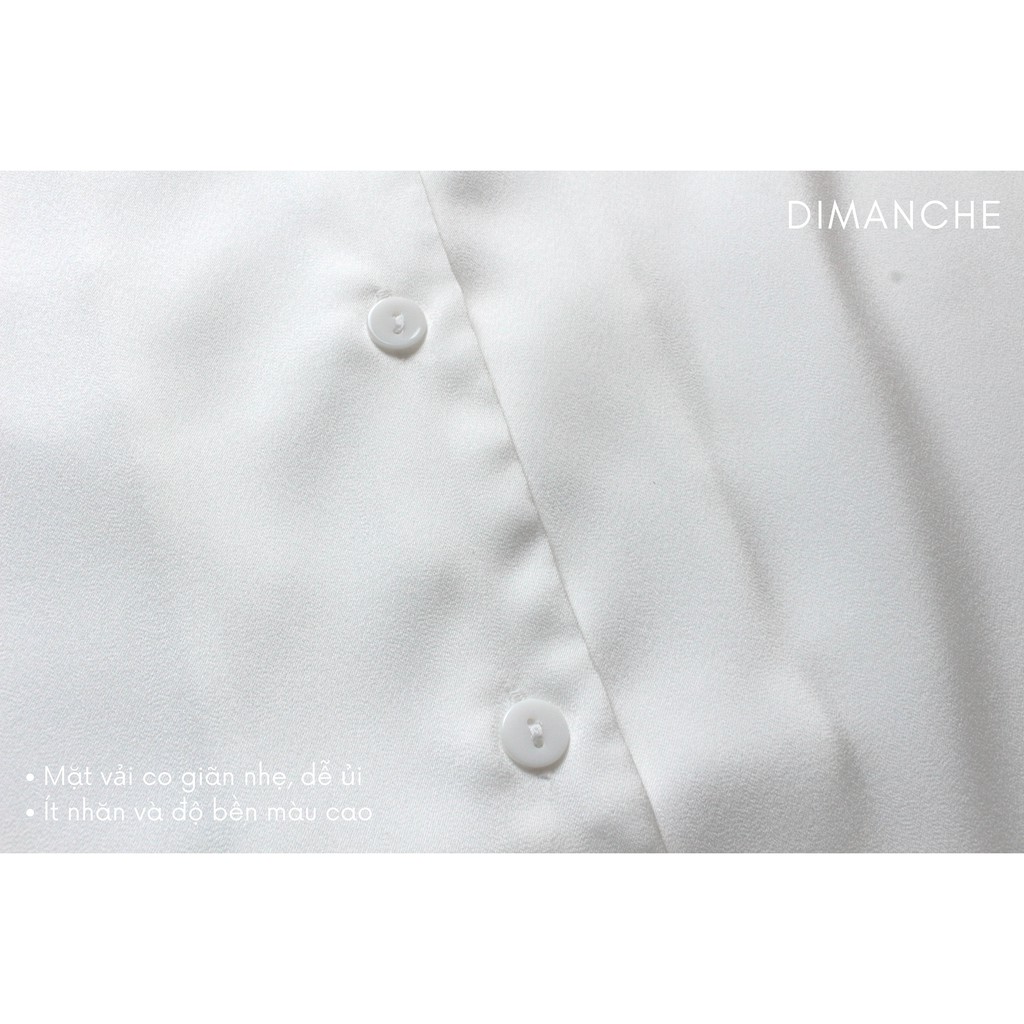 Áo sơ mi nữ ngắn tay vải lụa ngọc trai màu trắng kiểu cách phù hợp đi chơi, đi làm, kèm Gift Box | BigBuy360 - bigbuy360.vn
