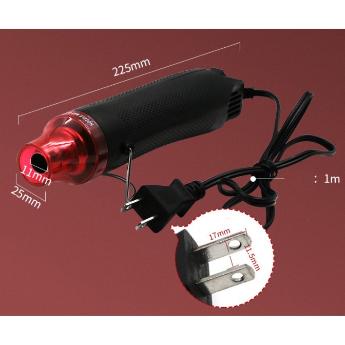 Máy khò nhiệt, thổi hơi nóng mini cầm tay HOT AIR GUN