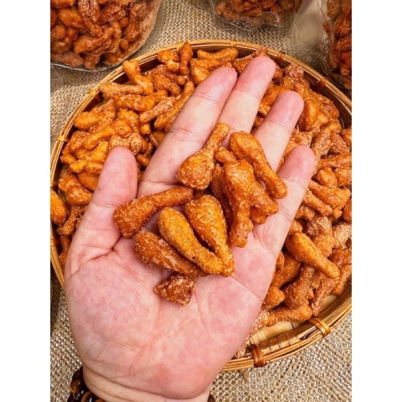 500G Đùi Gà Sấy Phô Mai, Bánh Quẩy Đùi Gà Phô Mai Giòn Tan Thơm Ngon, đồ ăn vặt