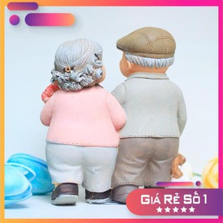 [GIÁ SẬP SÀN] Tượng ông bà - dắt cún đi dạo