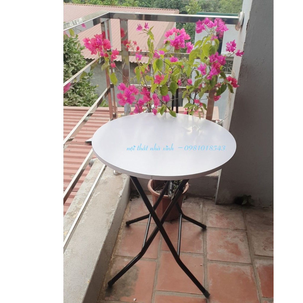 bàn tròn cafe- bàn trà -đường kính 60 cao 72 cm  (video ảnh thật shop tự chụp- free ship extra từ 50k)