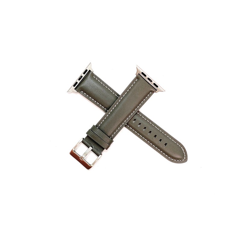 Dây Đeo Bằng Da Có Khóa Kim Loại Cho iwatch series 8 7 6 5 3 4 2 SE 45mm 41mm 40mm 44mm 42mm 38mm