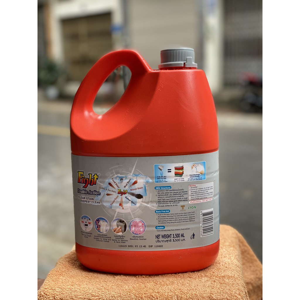 [SIÊU SẠCH-SIÊU THƠM]Nước giặt xả quẩn áo Fight 4in1 Thái Lan 3500ml