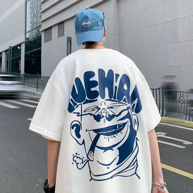Áo thun tay lỡ nam nữ, áo phông unisex from rộng chất cottong dày dặn thấm hút mồ hôi in hình MeTe