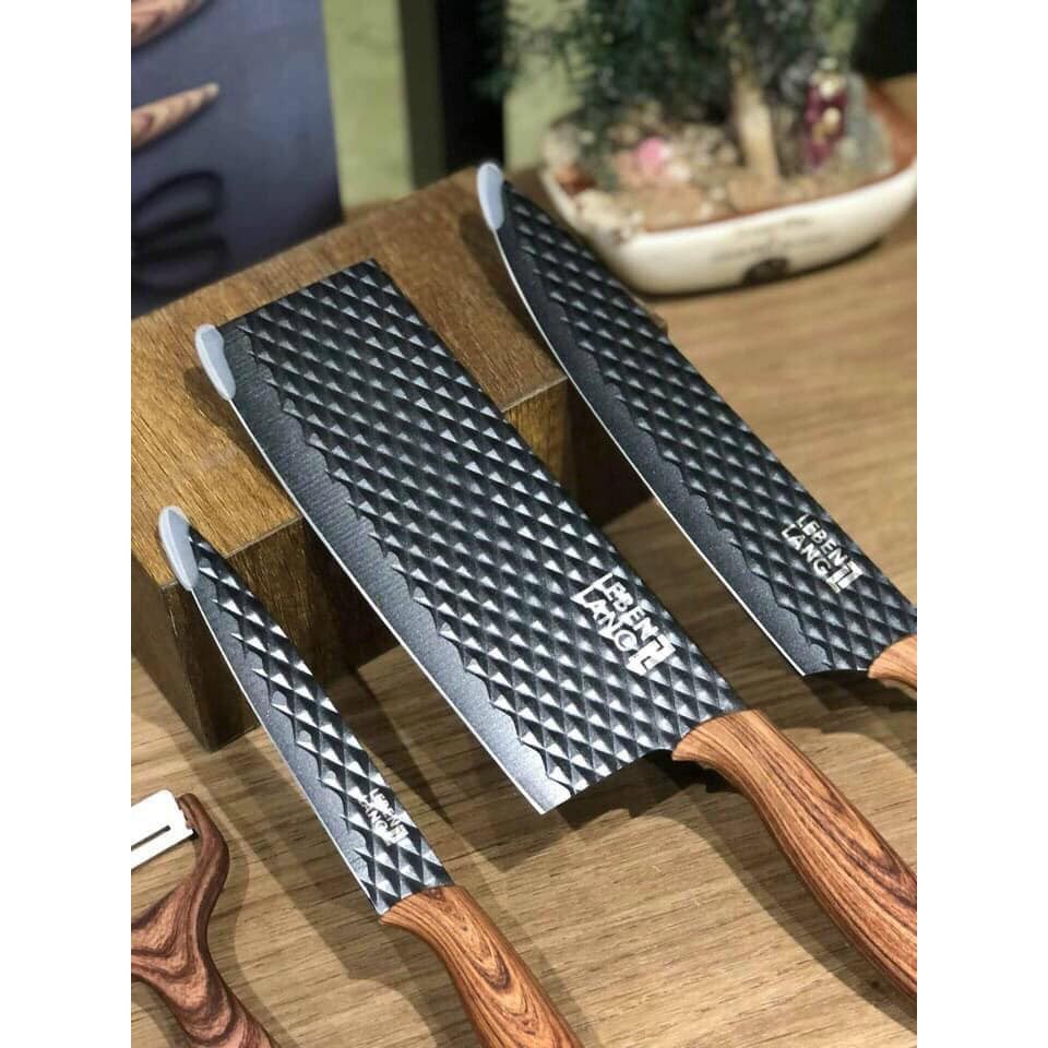 BỘ DAO 5 MÓN CAO CẤP DÙNG TRONG NHÀ BẾP CỦA ĐỨC LEBENLANG LBK2395