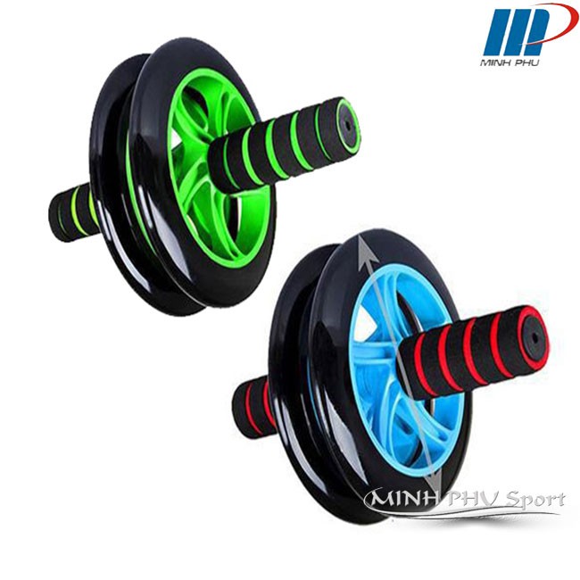Con lăn tập bụng AB Wheel 2 bánh tập luyện tại nhà Giao Màu Ngẫu Nhiên