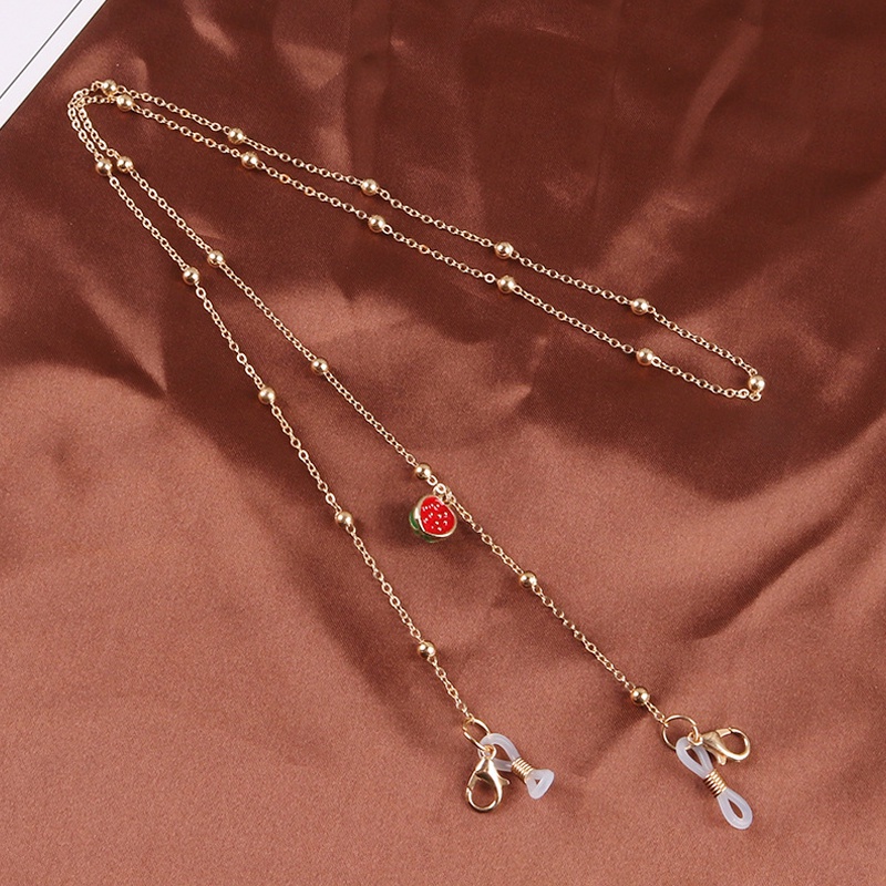 Dây đeo mắt kính hình trái cây bằng kim loại thời trang thanh lịch