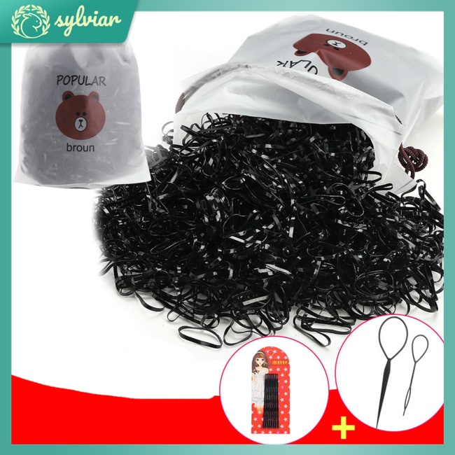 Bộ 1500 Dây Thun Cột Tóc Nhiều Màu Sắc Cho Bé