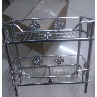 Kệ chén inox 2 tầng