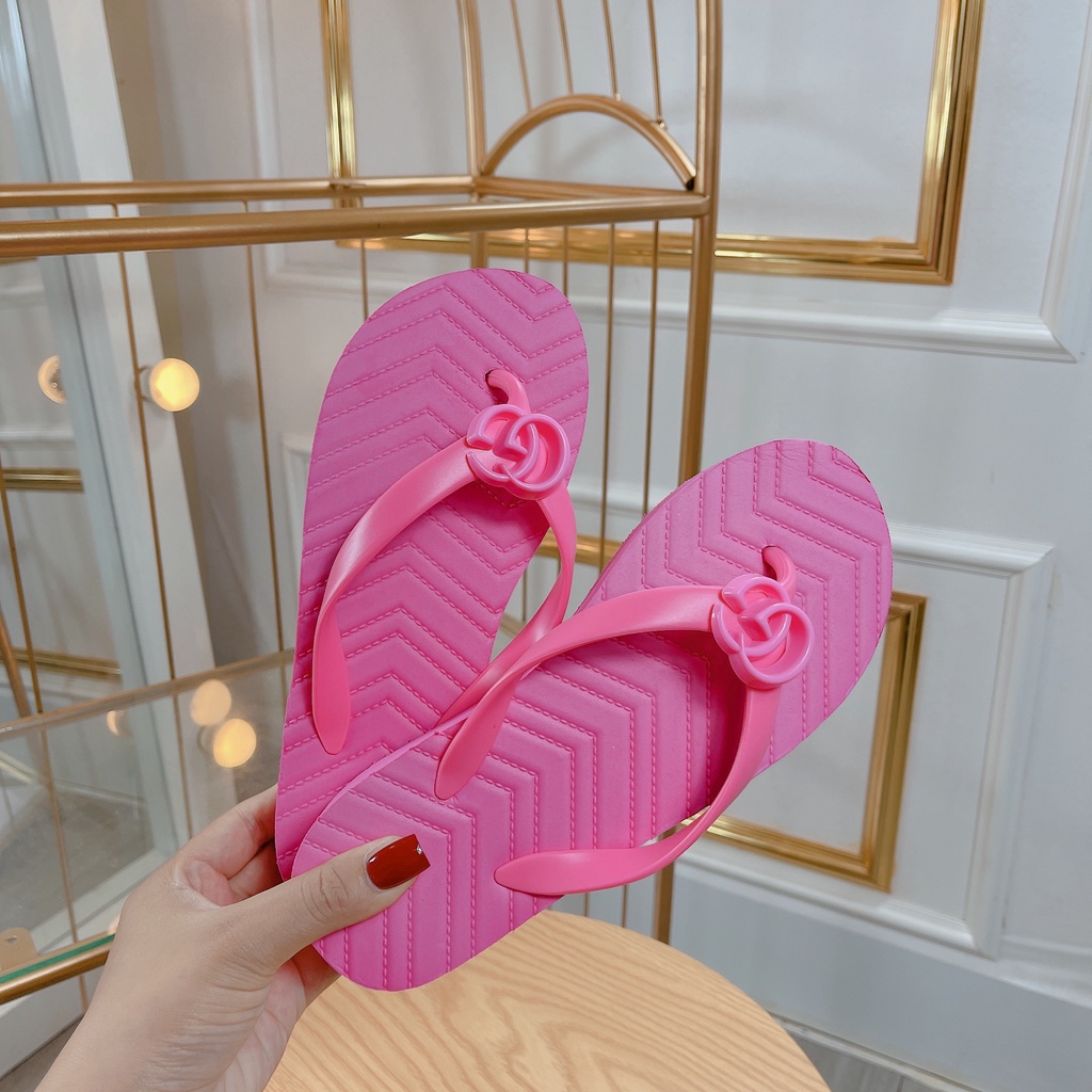 Dép lê nữ quai da xỏ ngón siêu hót,đủ size 35-39 đế cực êm