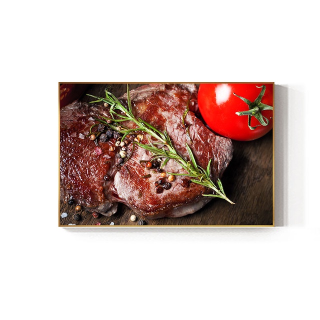 Tranh Vải Bạt Treo Tường In Hình Trái Cây Phong Cách Bắc Âu Trang Trí Nhà Bếp