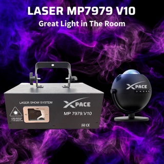 Đèn Laser MP 7979 V10 Chiếu Hình 3D Với Hơn 1000 Hiệu Ứng Dùng Cho Phòng Bay